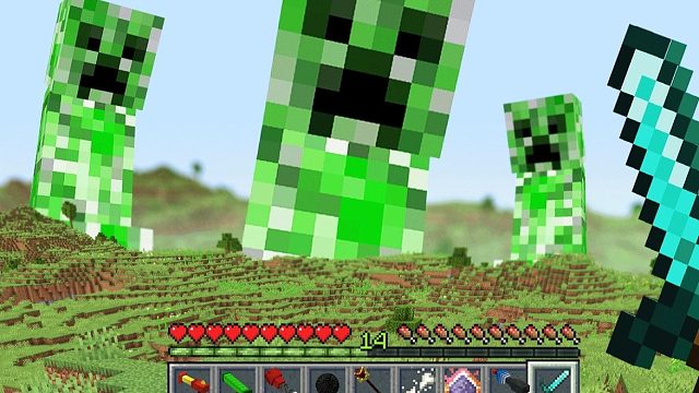 当Mc生物大小完全随机 可能比房子大？也可能比蚂蚁小！