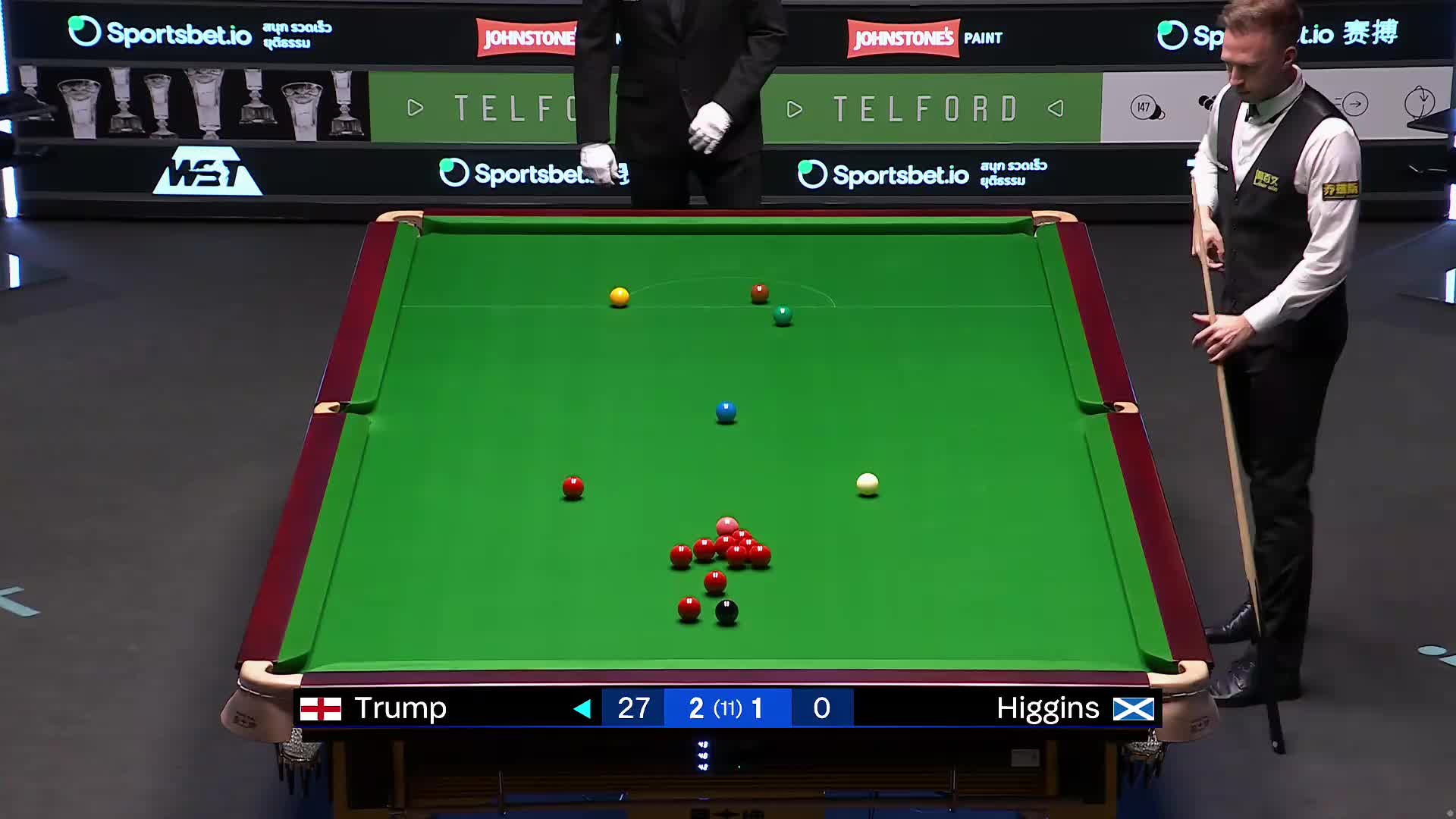 贾德·特鲁姆普VS约翰·希金斯 2025斯诺克球员锦标赛