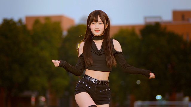 桃子美晕！华工大学城随舞逆光大片 aespa itzy 20250322