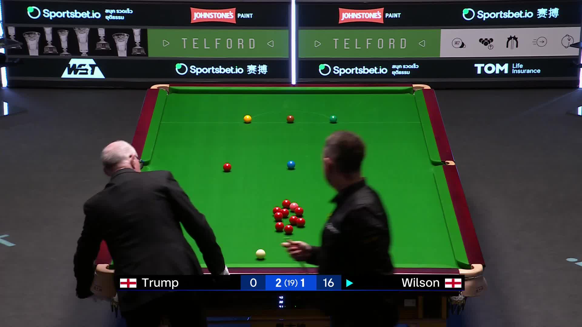特鲁姆普vs威尔逊 2025斯诺克球员锦标赛决赛第一阶段清流