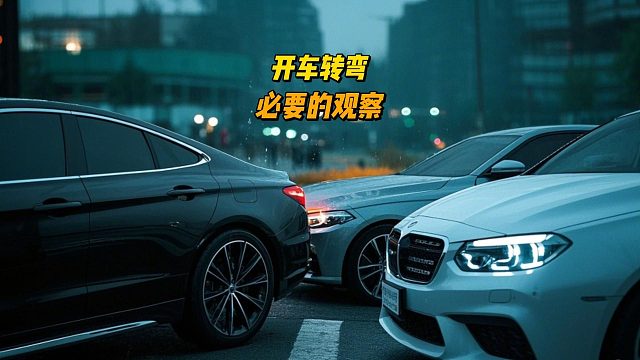 开车转弯容易忽略的观察，看似安全，其实危险