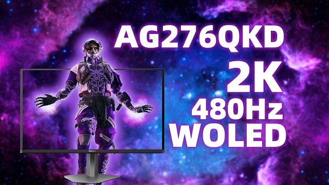 480Hz超高刷+OLED高画质 《AGON AG276QKD》开箱简评