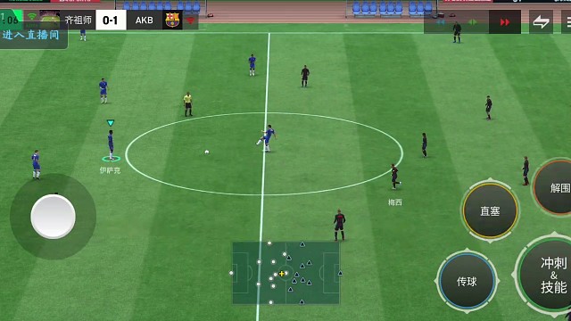 开球杀试探 多种选择=快速推进转边路强突 扭身罗多扭身花式组合内切