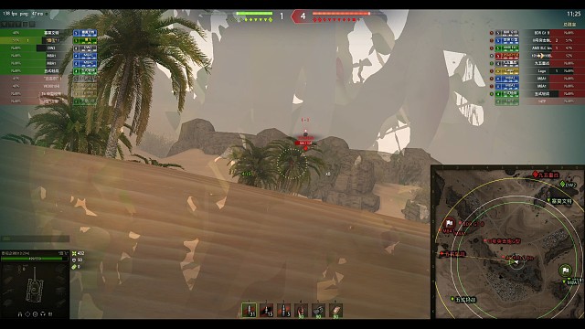 霞飞远程黑枪拉爆对方重坦