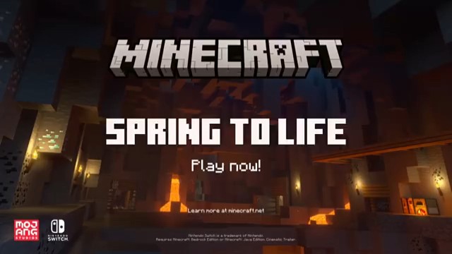《Minecraft》「Spring to Life」更新现已推出，包含一些新植物和动物变种。