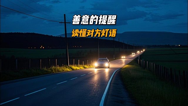 善意的提醒，读懂对方灯语