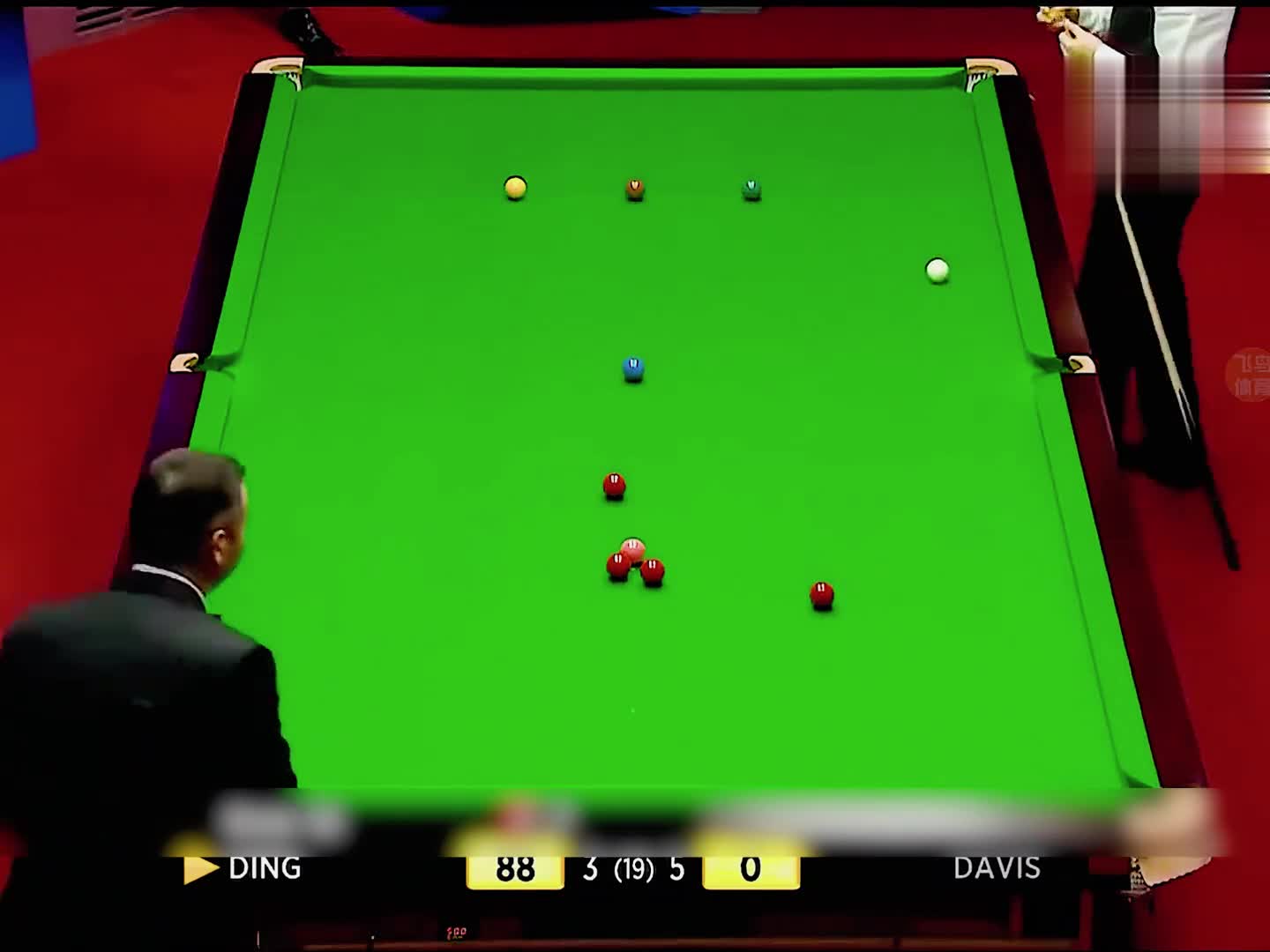 丁俊晖最惊险1次147打完全场哄堂大笑最后裁判都控制不住了 (3)