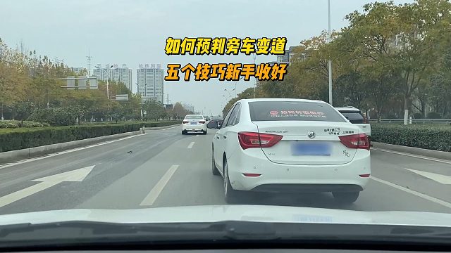 如何预判旁车是否变道？五个小技巧，新司机收好
