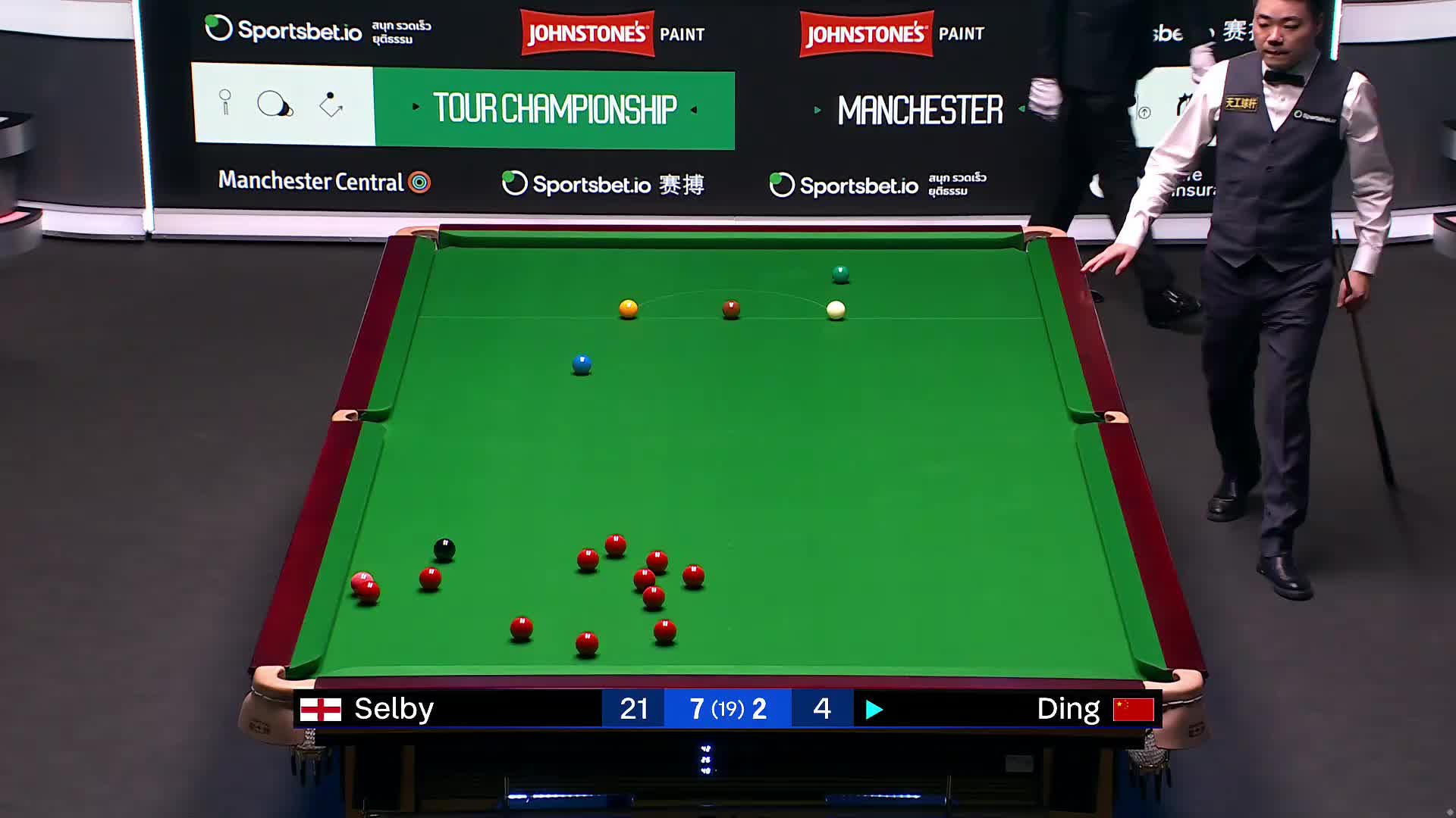 丁俊晖 VS 塞尔比 2025斯诺克巡回锦标赛 第二阶段 清流