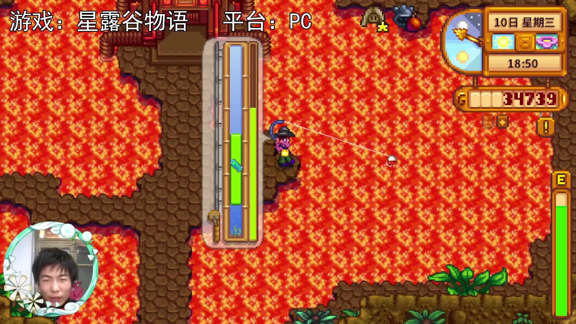 【星露谷物语】岩浆鳗鱼，火山新发现！