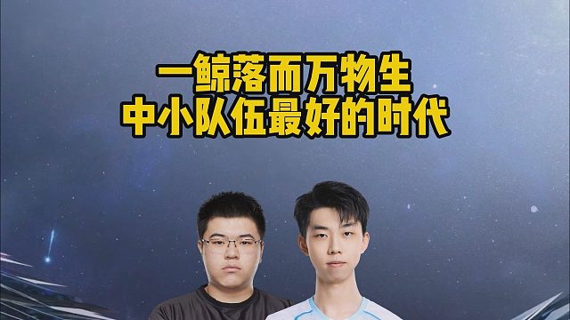 一鲸落而万物生，中小队伍最好的时代