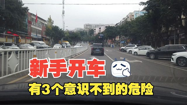 新手开车有3个自己意识不到的危险，不被人提醒一下，很容易出事