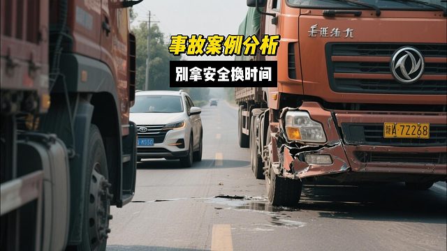 遇到前方成串的大车，您会怎样做，记住不要拿安全换时间