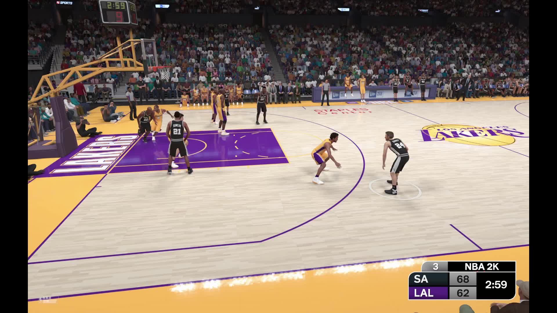 纪元1赛季-马刺vs湖人 99-87