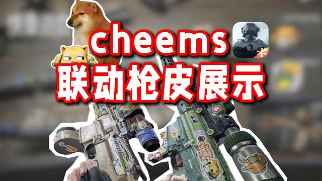 cheems和暗区突围联动枪皮展示