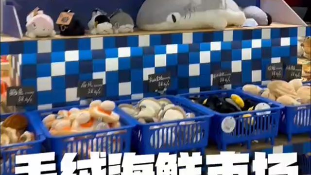 逛一逛毛绒的海鲜市场#星云海鲜 #动物星球 #毛绒玩具 #毛绒海鲜 #大人也要玩玩具