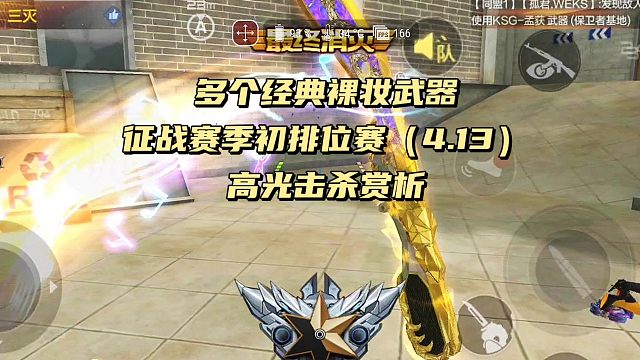 多款经典武器排位击杀大合集送给大家 也谢谢各位的支持