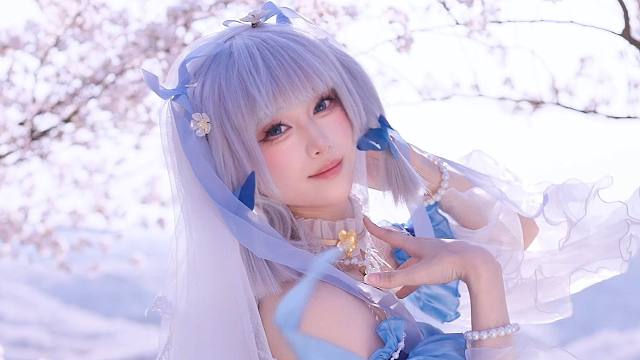 旅行者，结芬！！神里绫华花嫁cos