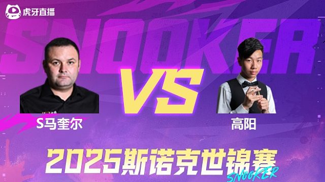 斯蒂芬·马奎尔VS高阳  2025斯诺克世锦赛资格赛第一阶段 清流