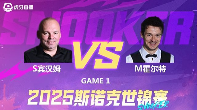 斯图尔特·宾汉姆  VS  迈克尔·霍尔特  2025斯诺克世锦赛资格赛第二阶段 清流