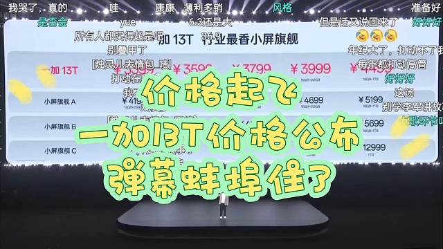 价格起飞！一加13T价格公布弹幕蚌埠住了！