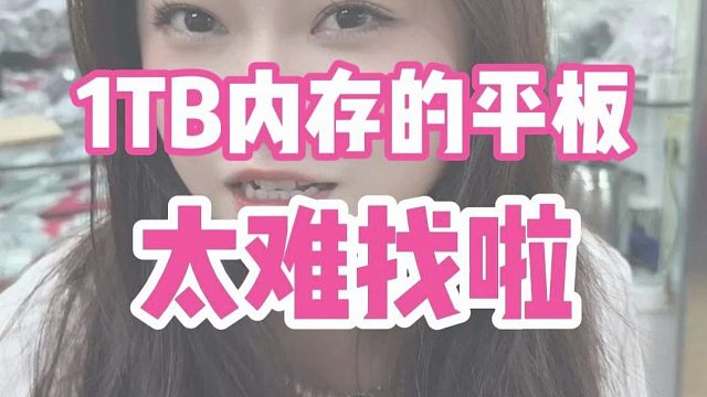 调了一台1tb的iPad