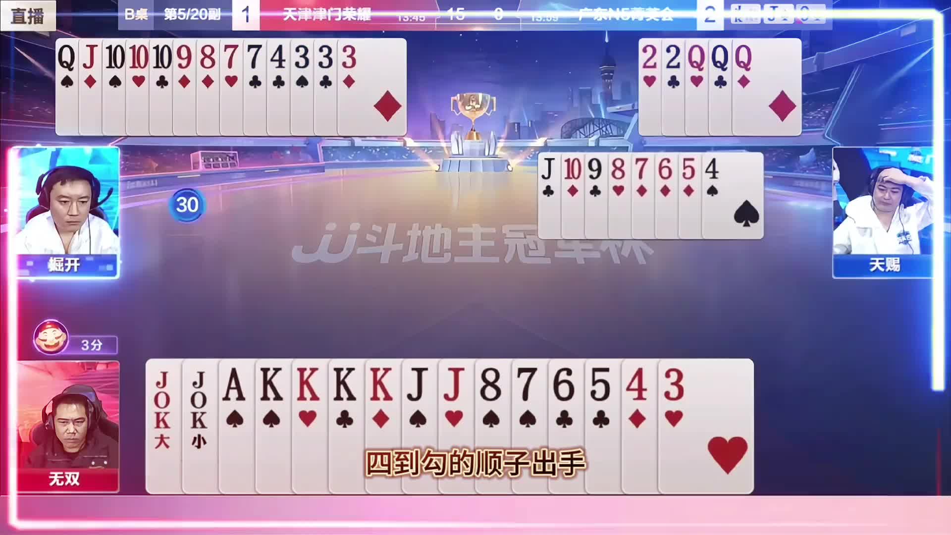 前期就是一个调整单牌的过程