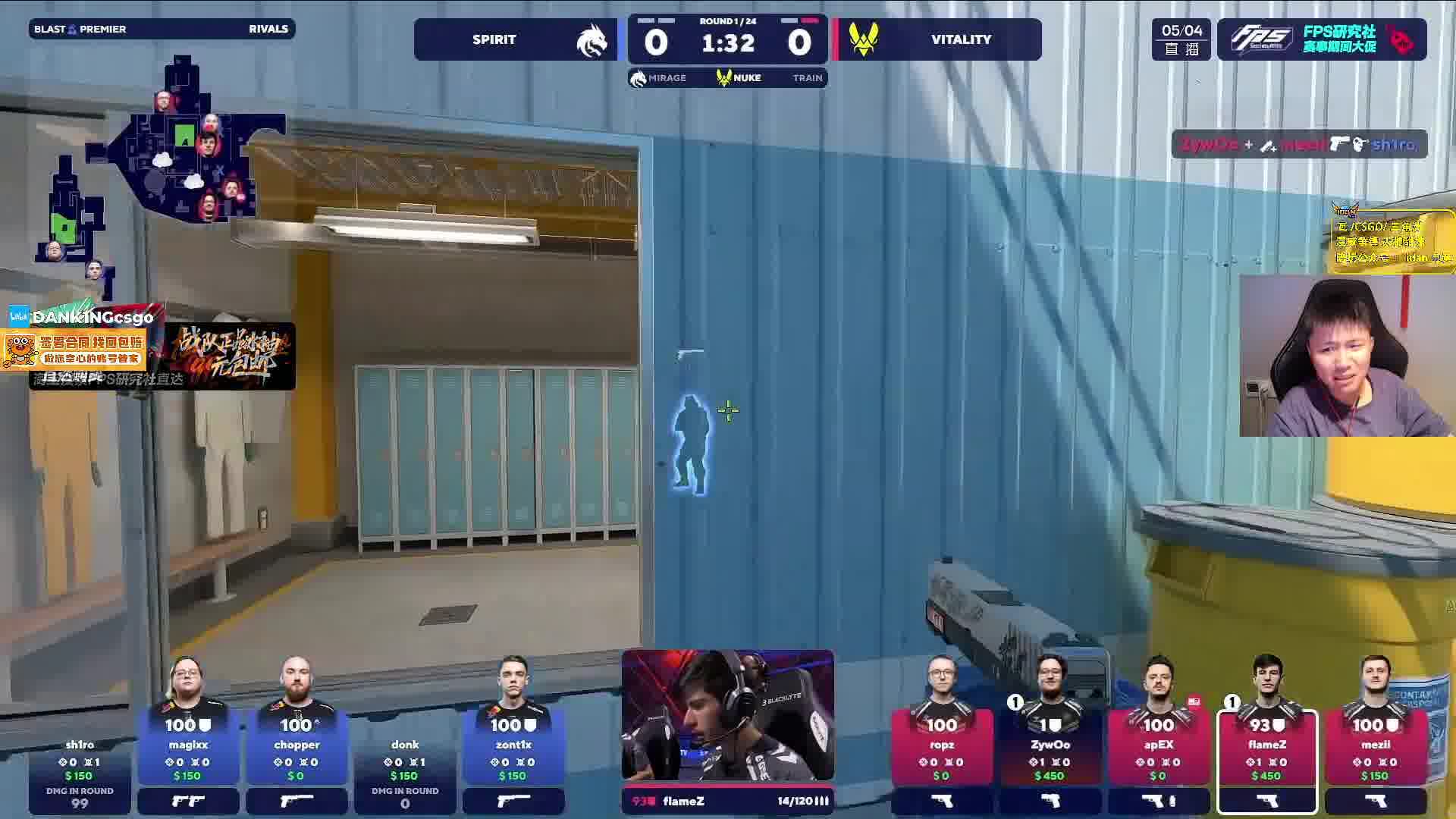 1hp残血艺术！载物三杀手枪局极限1滴血反杀两