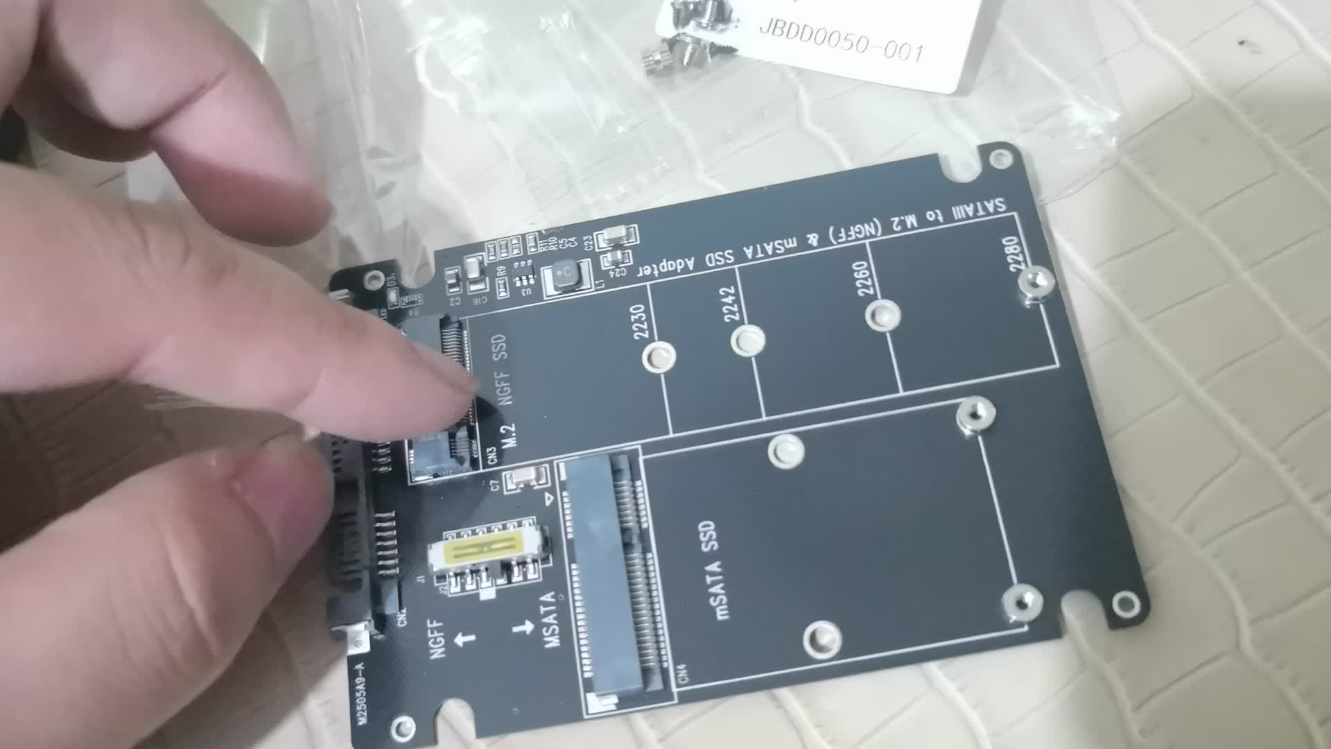 图吧日常开箱（橡皮筋 MSATA NGFF转SATA 长鑫原厂条）