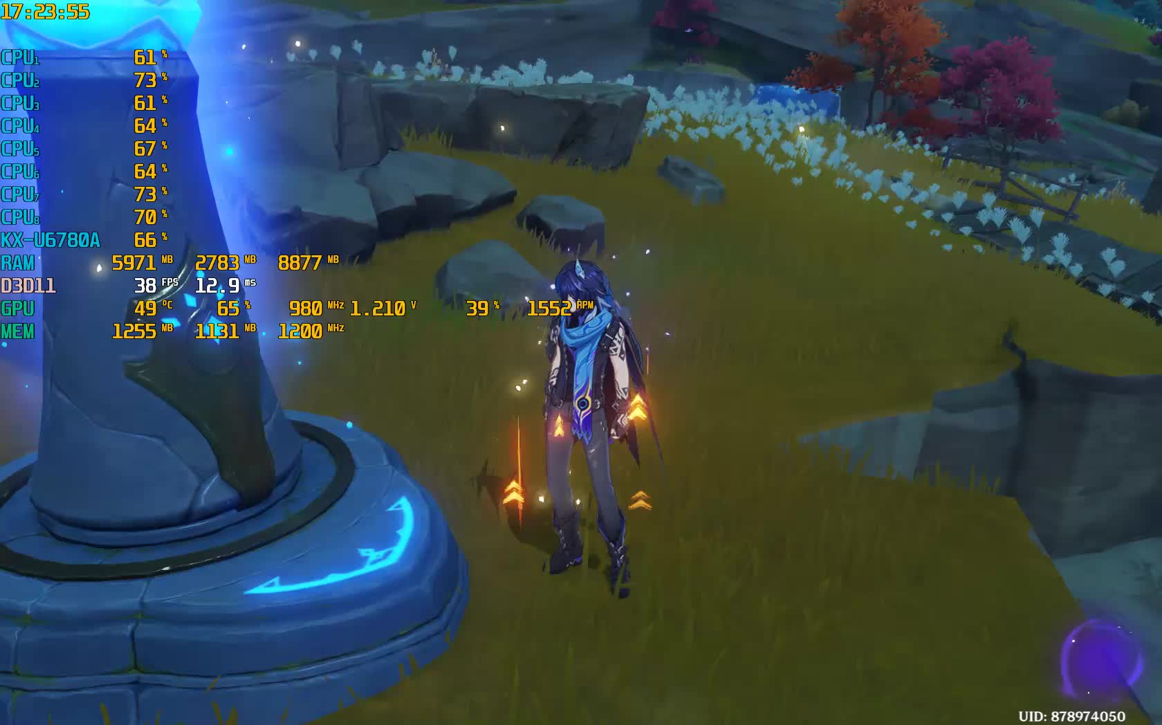 HP268兆芯U6780A国产U主机 HD7850 2G大战原神5.5周一日常高画质（内录）