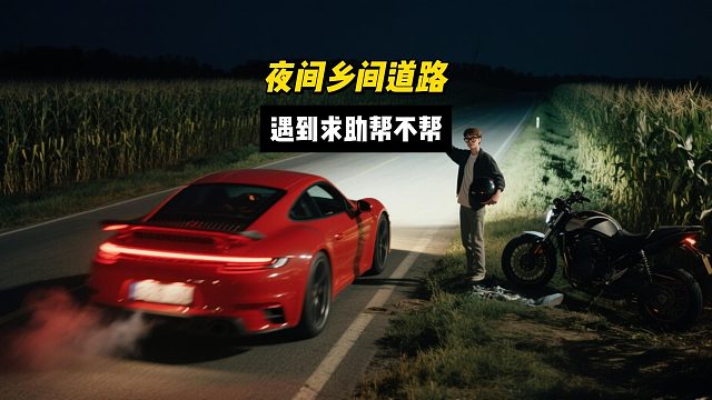 夜间乡间道路开车，遇到求助帮不帮