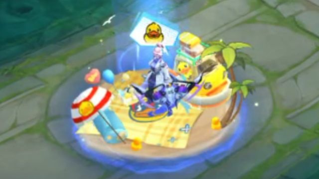 拿下小黄鸭战令的回城啦，好可爱呀