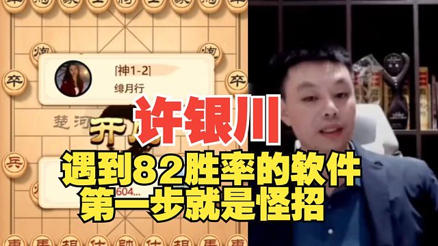 许银川遇到83胜率的软件，上来就是怪招