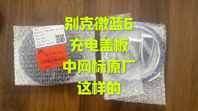别克微蓝6充电盖板及原厂中网标