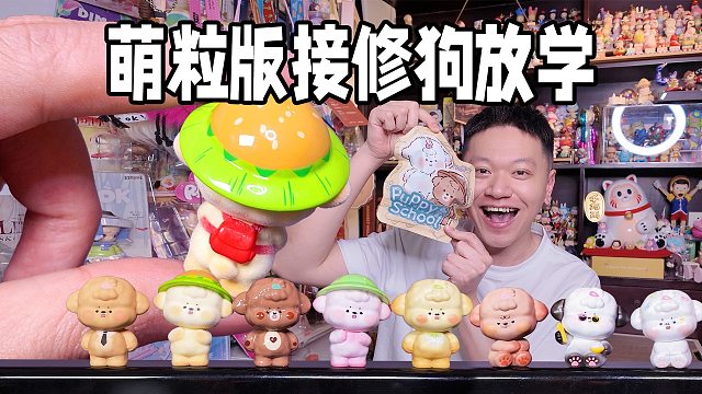 接狗放学的萌粒版，爱狗人士的钱不是钱呀！