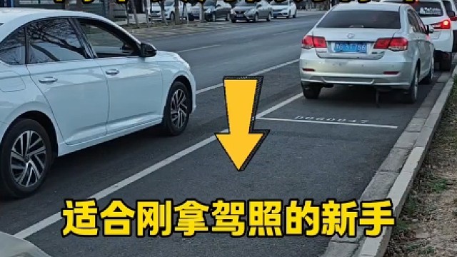 现实版侧方位停车，适合刚拿驾照开车上路的新手朋友