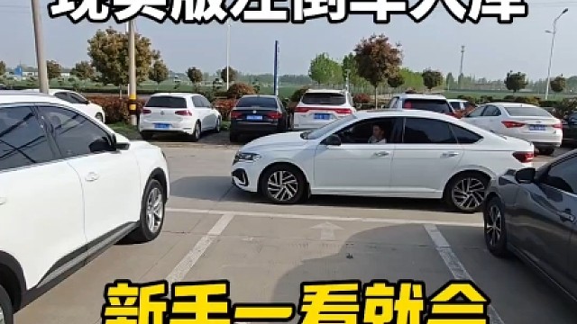 现实版左倒车入库，新手一看就会，简单实用