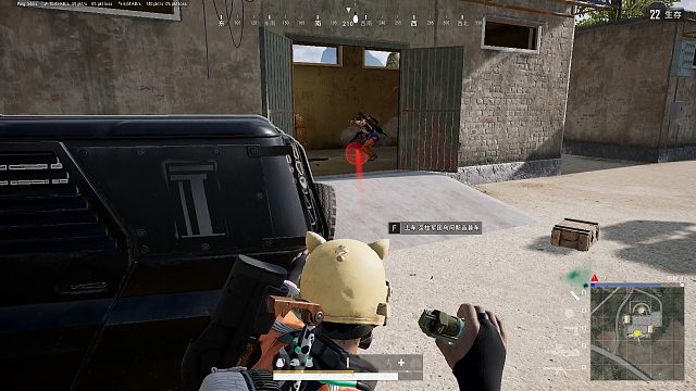 决赛圈1v1遇到勥种2级头+空投装甲车选择和我3级头栓狙对枪