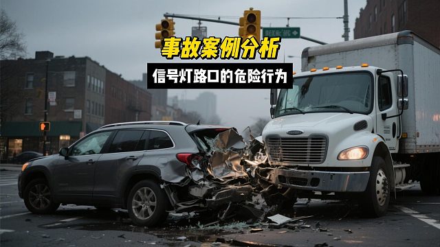 信号灯路口的危险行为