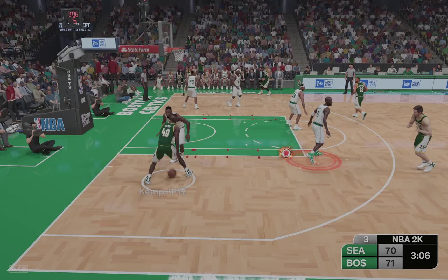 K2赛季 常规赛-揭幕周 超音速vs凯尔特人 97-107