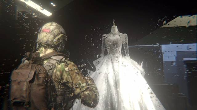 我能看到烟雾中的敌人，却看不到你穿婚纱的样子 #婚纱 #暗区突围