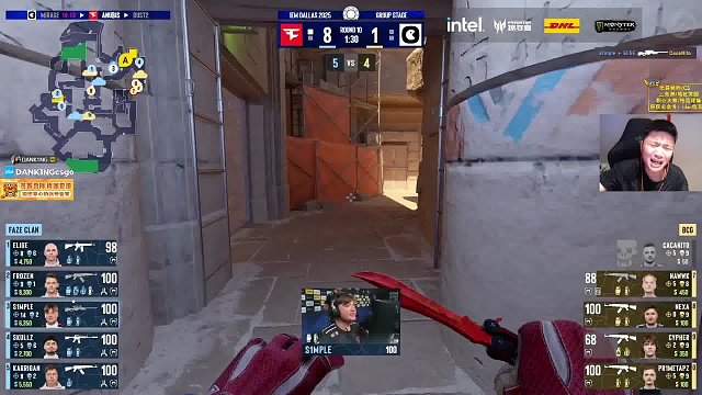 电竞艺术家s1mple！丝滑三杀秀翻赛场