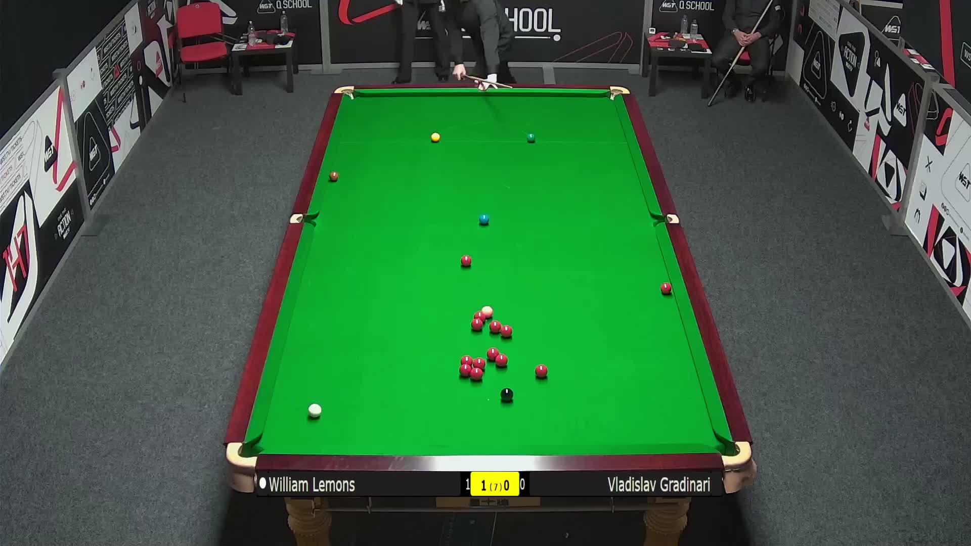 弗拉迪斯拉夫·格拉迪纳里  VS  威廉·莱蒙斯 2025斯诺克欧洲Q School 清流