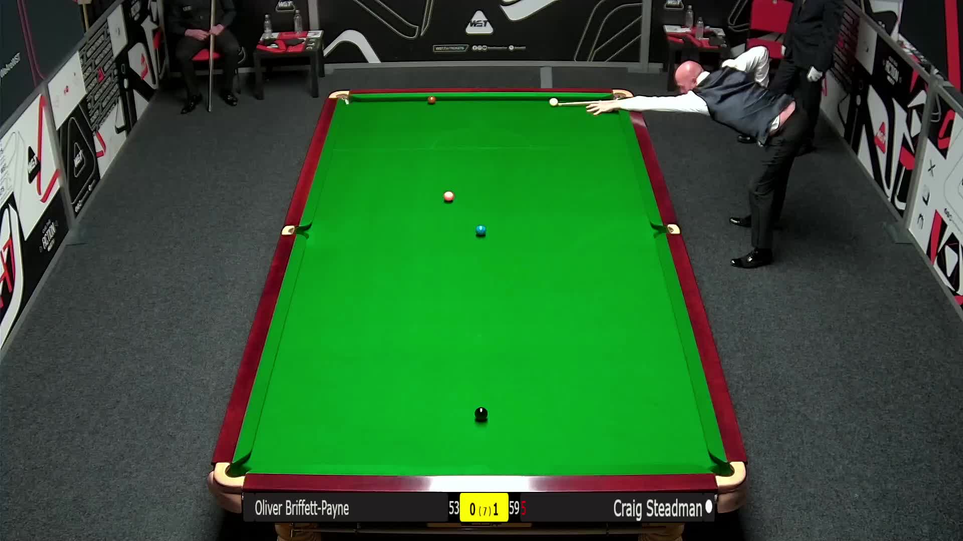 克雷克·斯特德曼  VS  奥利弗·布里菲特-佩恩 2025斯诺克欧洲Q School 清流