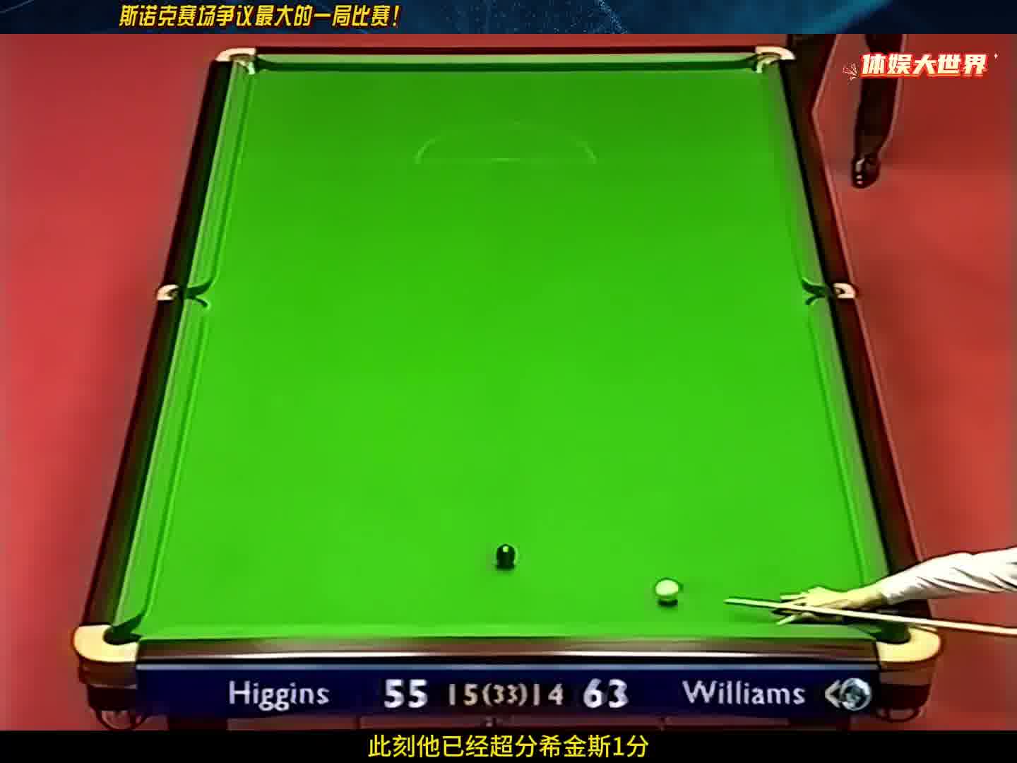 斯诺克争议最大的比赛