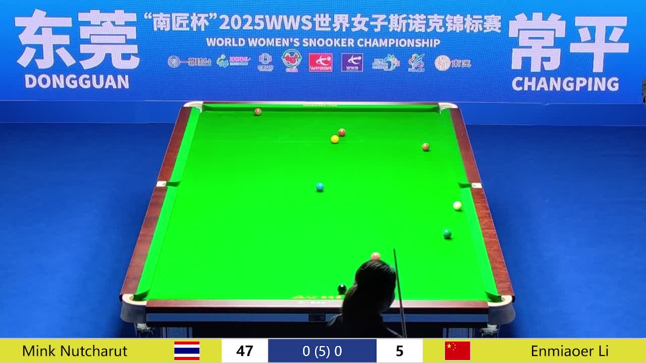 努查鲁特 vs 李恩妙儿  2025女子斯诺克世锦赛清流