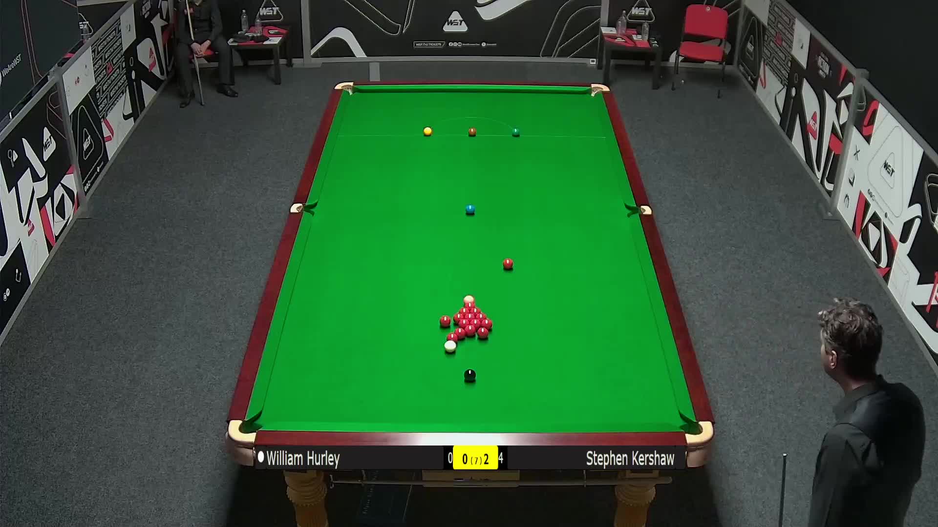 斯蒂芬·克肖 4 VS 1 威廉·赫利 2025斯诺克欧洲Q School清流