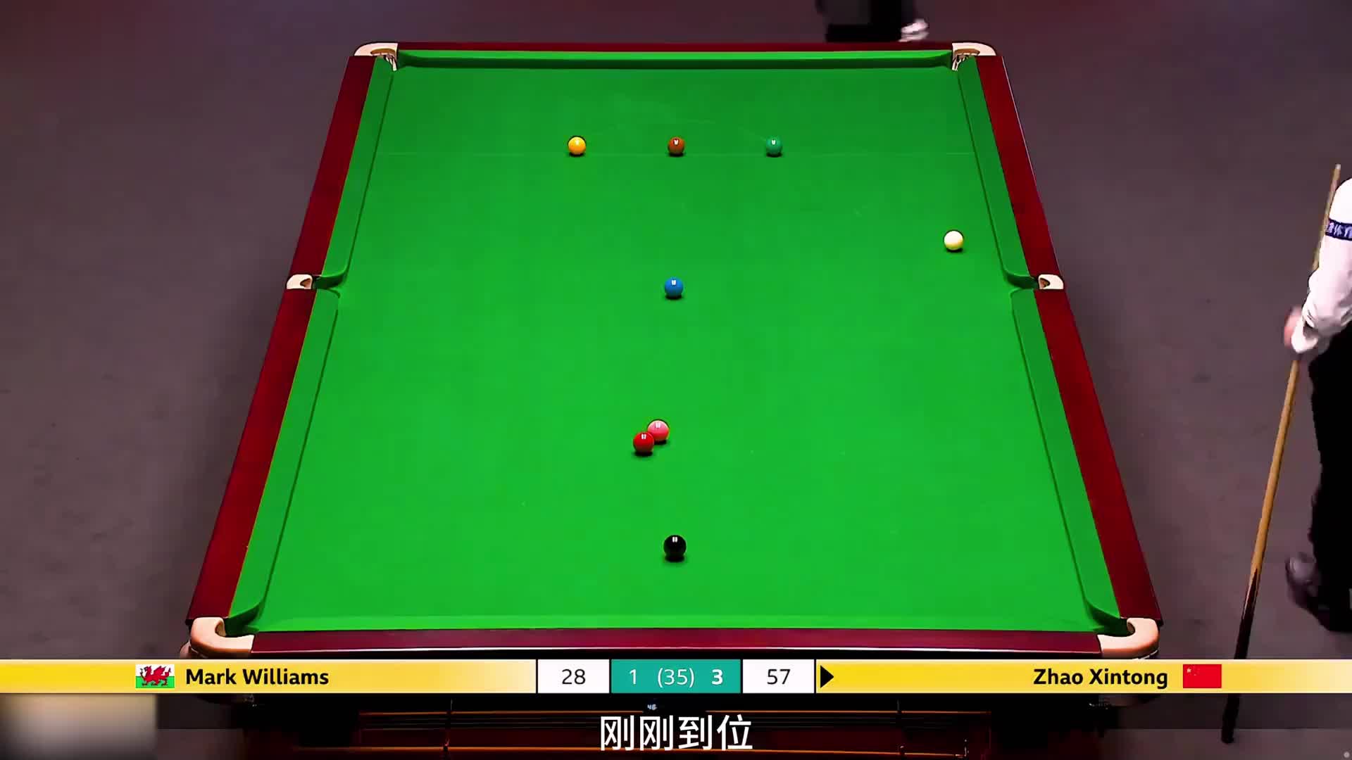 最新的斯诺克比赛，赵心童上演极限变态准度，让人看了直摇头！(4)