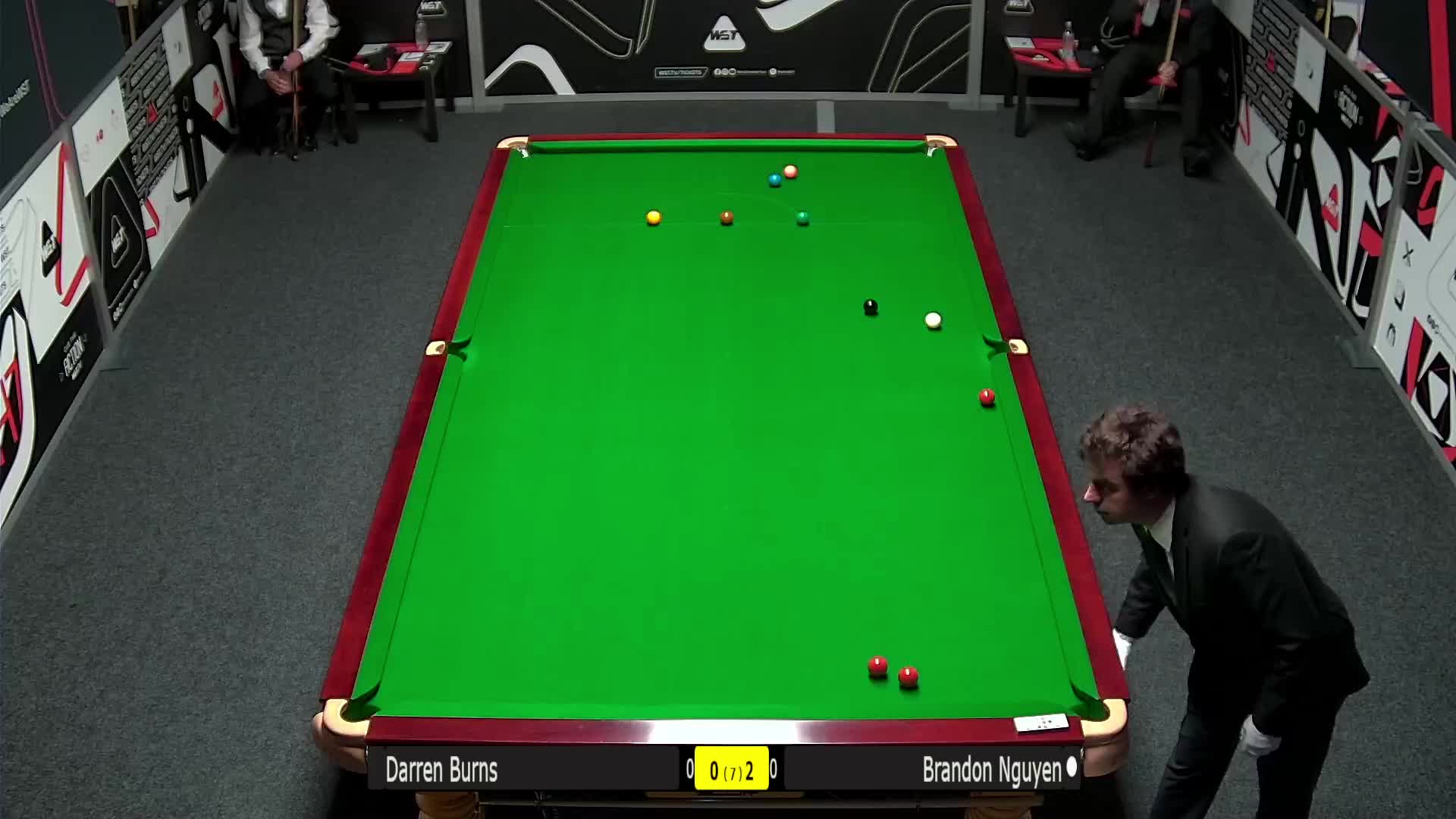 布兰登·阮VS达伦·伯恩斯 2025斯诺克欧洲Q School清流