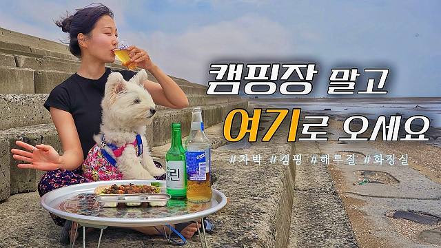 独自在安静的田野里进行汽车露营，您可以从浴室走到淋浴间 Sportage 汽车露营 |舒川汽车露营 